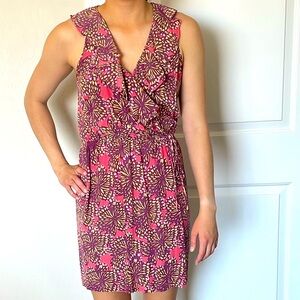 Jack & Ginger Silk Ruffle Dress